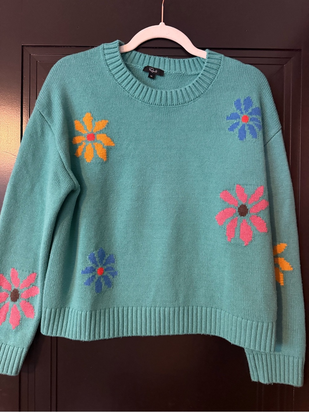 Rails  Floral Knit Sweater - Women's Crewneck size M